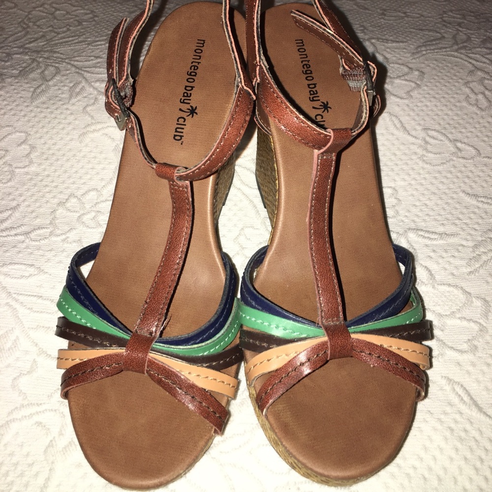 Montego Bay Club Wedge Sling Backs! - Picture 3 of 8